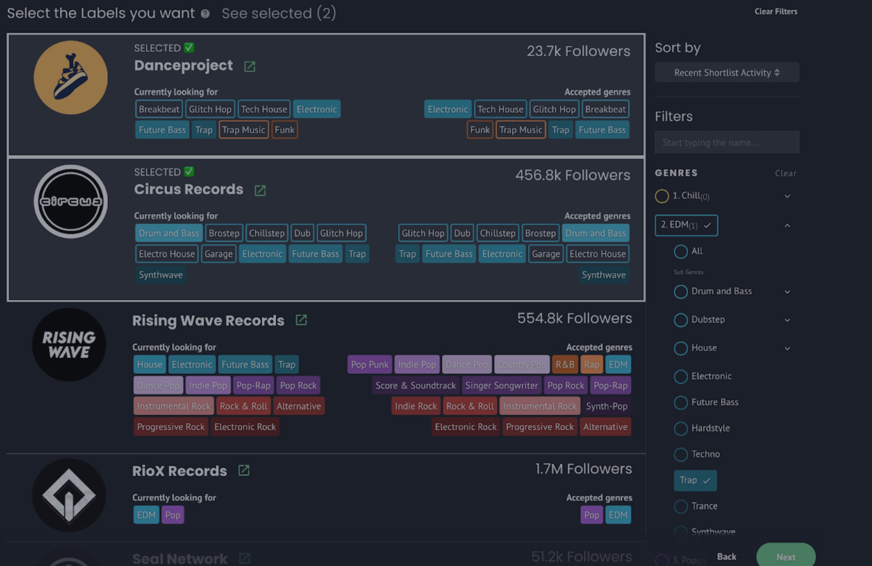 Connect with Labels by Country and Continent